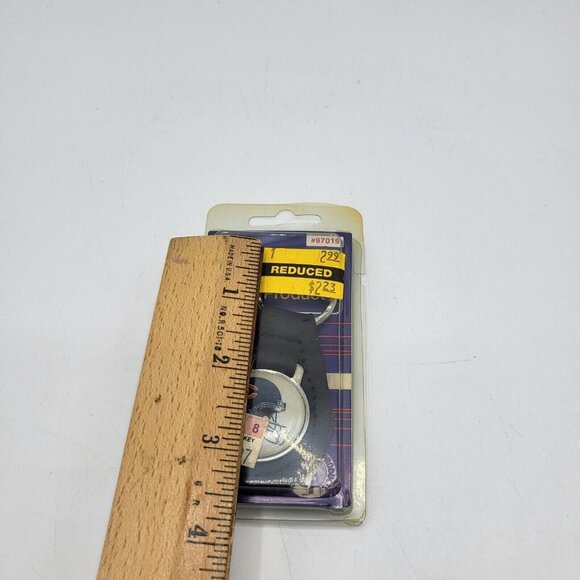 Vintage 90's CHICAGO BEARS NFL‎ Key Ring keychain LEATHER KEY FOB - Picture 3 of 3